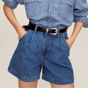 High waist Denim Short